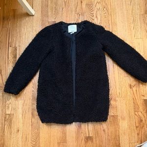 Cute fuzzy coat to wear dressy or casual